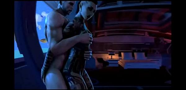  Mass Effect - Jack and Shepard Romance - Compilation
